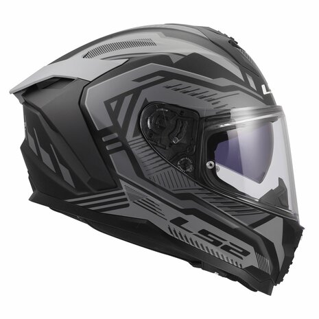 LS2 FF817 Challenger II helmet Dravix matt black grey