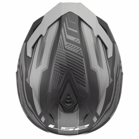 LS2 FF817 Challenger II helmet Dravix matt black grey