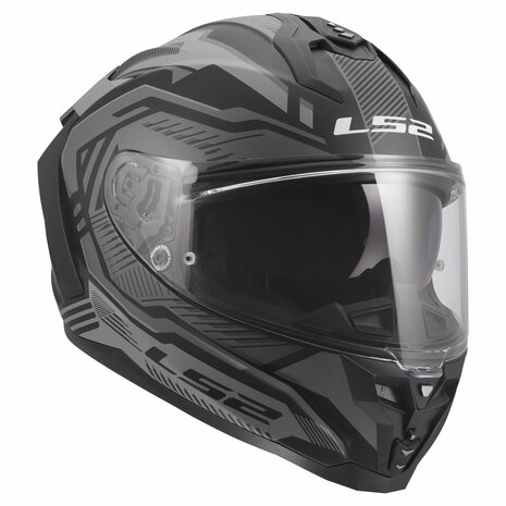 LS2 FF817 Challenger II helmet Dravix matt black grey