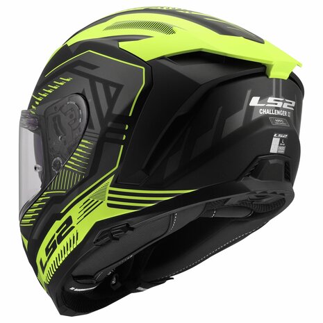 LS2 FF817 Challenger II helmet Dravix matt black yellow