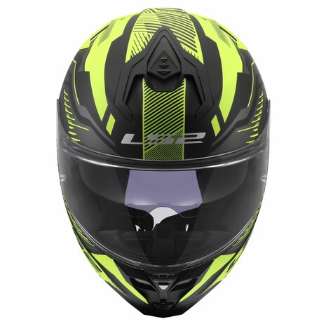 LS2 FF817 Challenger II helmet Dravix matt black yellow
