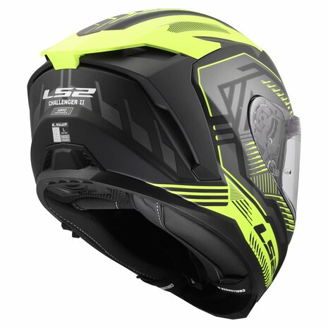 LS2 FF817 Challenger II helmet Dravix matt black yellow