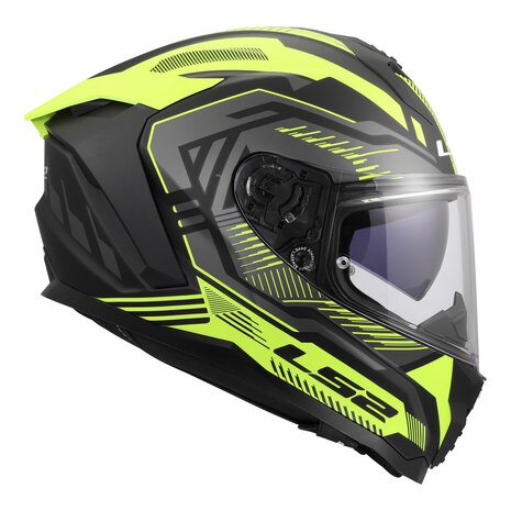 LS2 FF817 Challenger II helmet Dravix matt black yellow