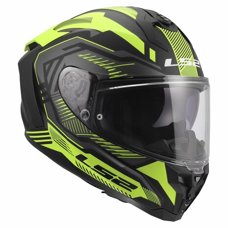 LS2 FF817 Challenger II helmet Dravix matt black yellow