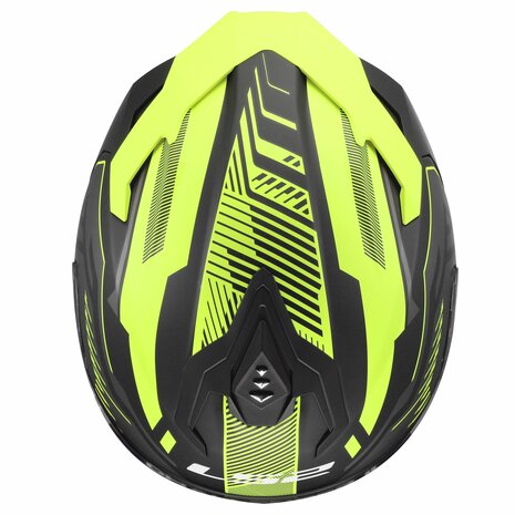 LS2 FF817 Challenger II helmet Dravix matt black yellow