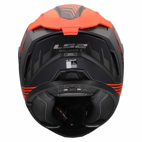 LS2 FF817 Challenger II helmet Dravix matt black red