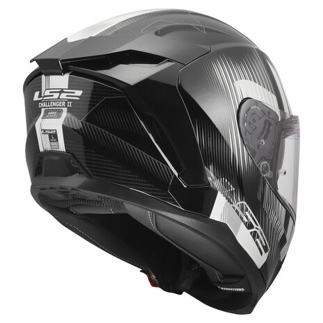 LS2 FF817 Challenger II helmet Nitro gloss black grey