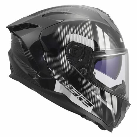 LS2 FF817 Challenger II helmet Nitro gloss black grey