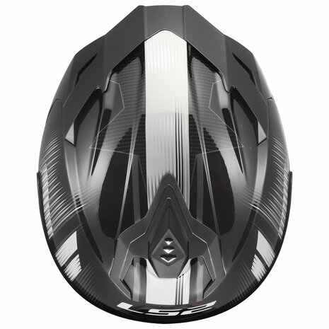 LS2 FF817 Challenger II helmet Nitro gloss black grey