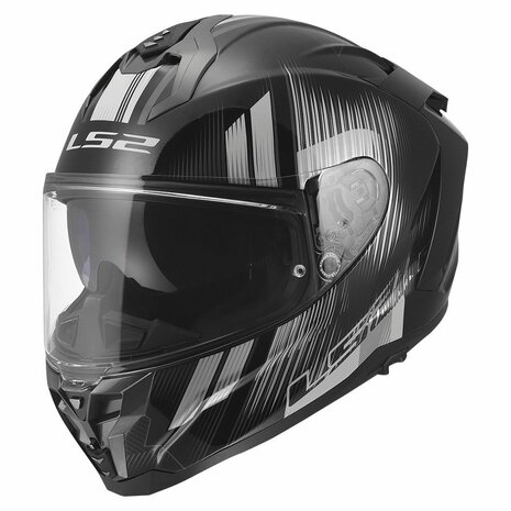 LS2 FF817 Challenger II helmet Nitro gloss black grey