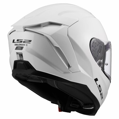 LS2 FF817 Challenger II helmet solid gloss white