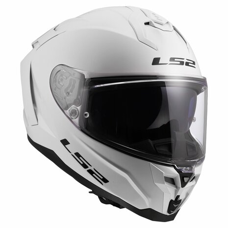 LS2 FF817 Challenger II helmet solid gloss white