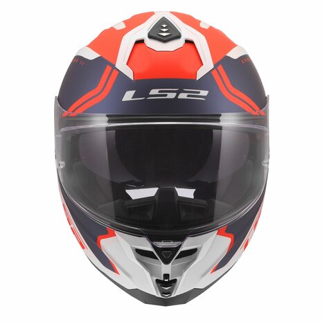 LS2 FF817 Challenger II helmet Titan matt white blue red