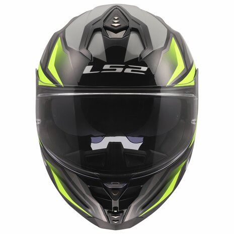 LS2 FF817 Challenger II helmet Viper gloss grey h-v yellow