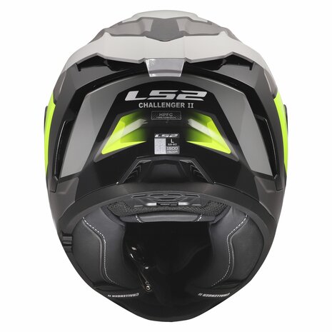 LS2 FF817 Challenger II helmet Viper gloss grey h-v yellow