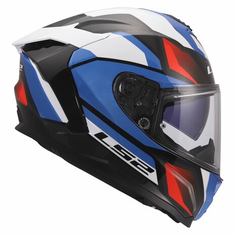 LS2 FF817 Challenger II helmet Viper gloss white blue red