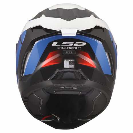 LS2 FF817 Challenger II helmet Viper gloss white blue red