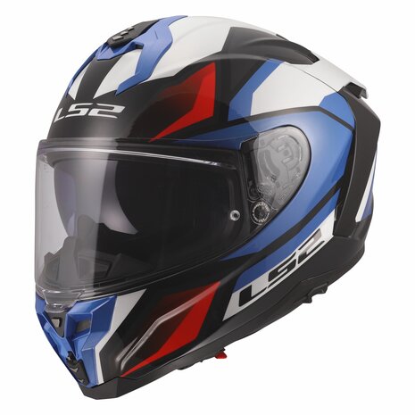 LS2 FF817 Challenger II helmet Viper gloss white blue red