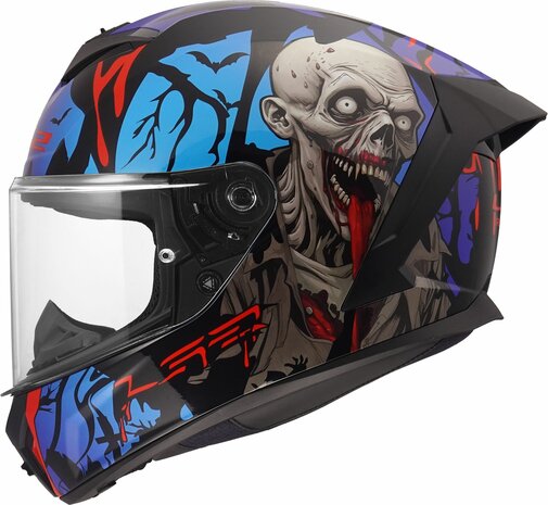LS2 FF820 Rapid III helmet Zombie II gloss black red blue