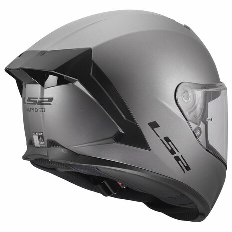 LS2 FF820 Rapid III helmet Solid matt titanium