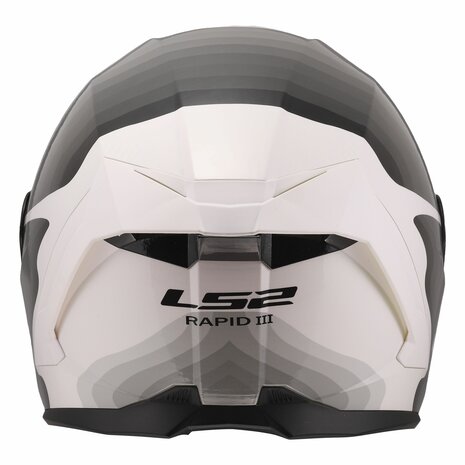 LS2 FF820 Rapid III helmet Flow gloss white grey