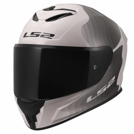 LS2 FF820 Rapid III helmet Flow gloss white grey
