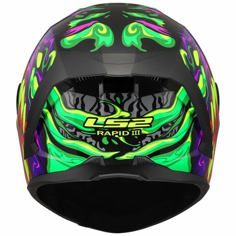 LS2 FF820 Rapid III helmet Lycant gloss purple green