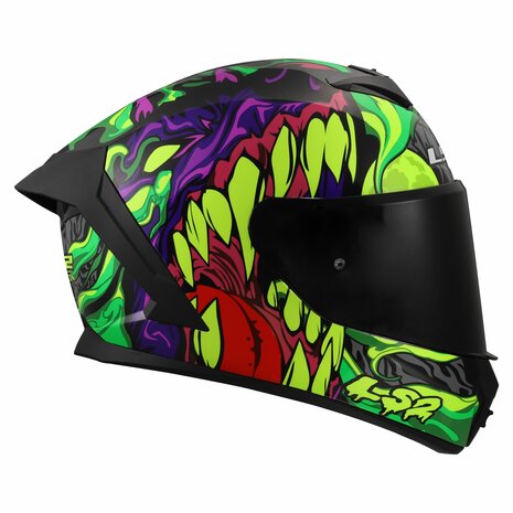 LS2 FF820 Rapid III helmet Lycant gloss purple green