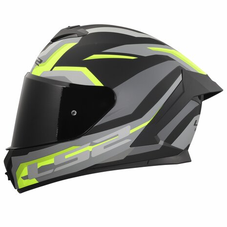 LS2 FF820 Rapid III helmet Hyper matt black h-v yellow