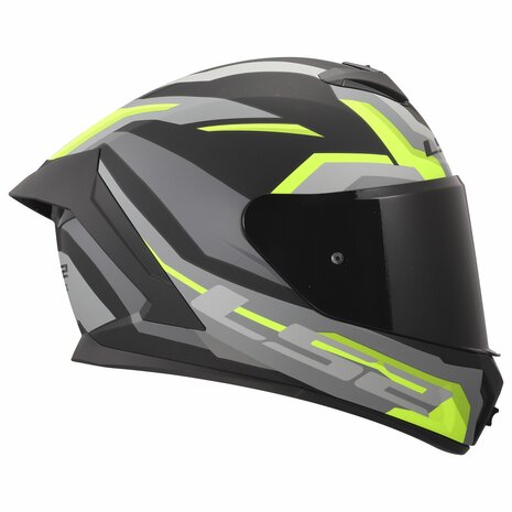 LS2 FF820 Rapid III helmet Hyper matt black h-v yellow