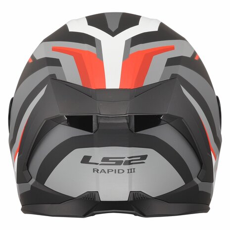 LS2 FF820 Rapid III helmet Hyper matt black red