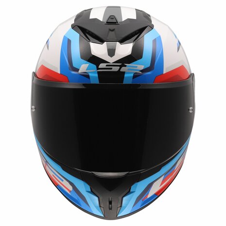 LS2 FF820 Rapid III helmet Hyper gloss white blue red