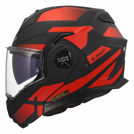 LS2 FF901 Advant X helmet Nova matt black red