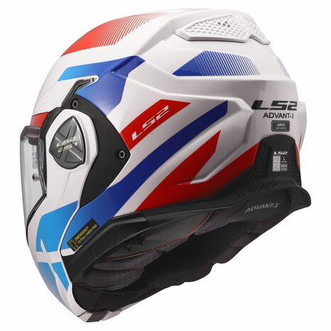 LS2 FF901 Advant X helmet Nova gloss white blue red