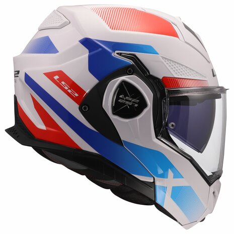 LS2 FF901 Advant X helmet Nova gloss white blue red