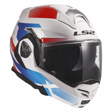 LS2 FF901 Advant X helmet Nova gloss white blue red