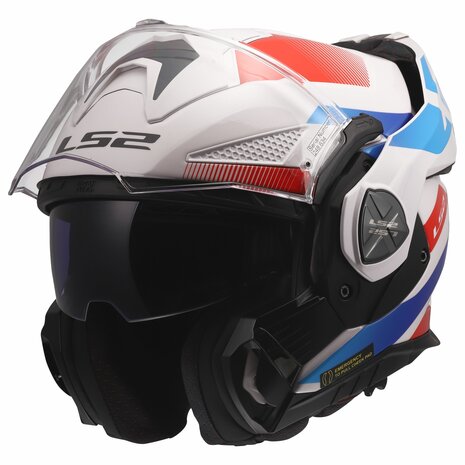 LS2 FF901 Advant X helmet Nova gloss white blue red