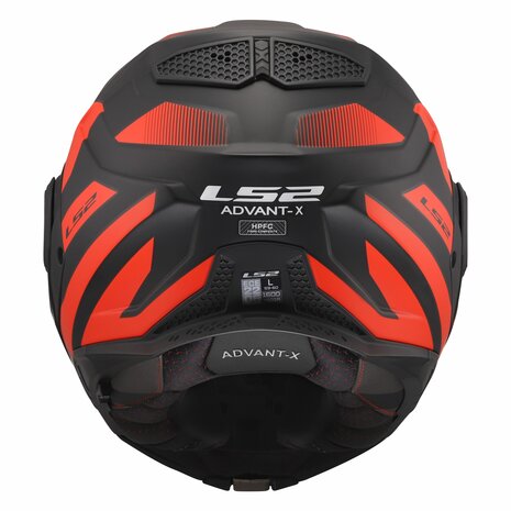 LS2 FF901 Advant X helmet Nova matt black red