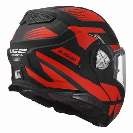 LS2 FF901 Advant X helmet Nova matt black red