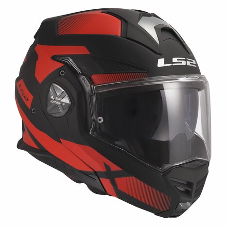 LS2 FF901 Advant X helmet Nova matt black red