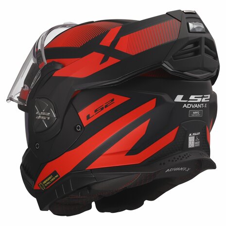 LS2 FF901 Advant X helmet Nova matt black red