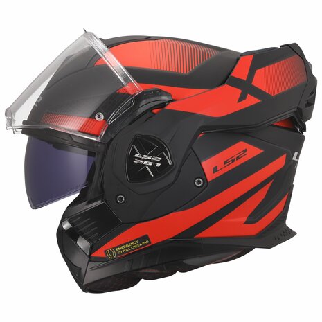 LS2 FF901 Advant X helmet Nova matt black red