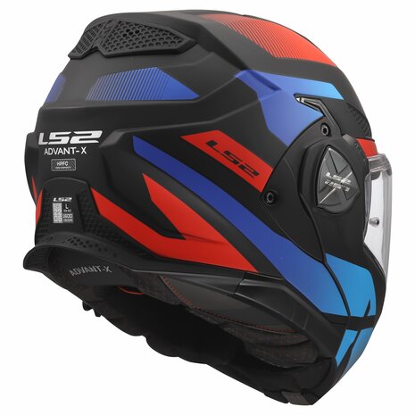 LS2 FF901 Advant X helmet Nova matt black red blue