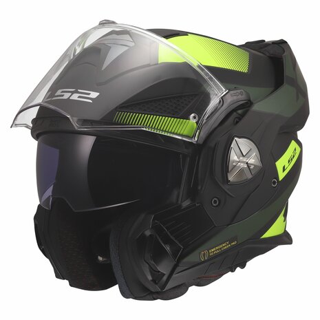 LS2 FF901 Advant X helmet Nova matt black h-v yellow