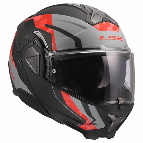 LS2 FF910 Advant II helmet Glide matt black grey red