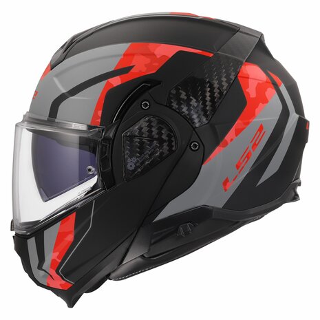 LS2 FF910 Advant II helmet Glide matt black grey red