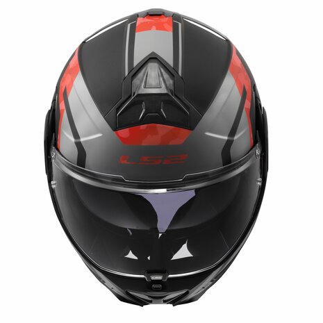 LS2 FF910 Advant II helmet Glide matt black grey red