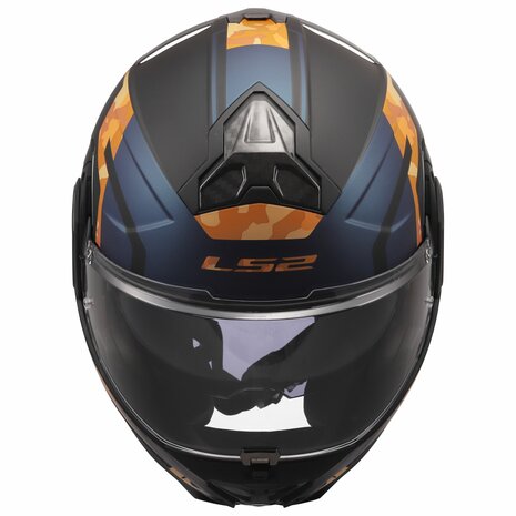 LS2 FF910 Advant II helmet Glide matt black orange