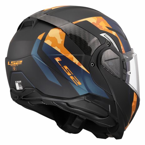LS2 FF910 Advant II helmet Glide matt black orange