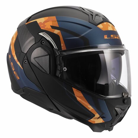 LS2 FF910 Advant II helmet Glide matt black orange